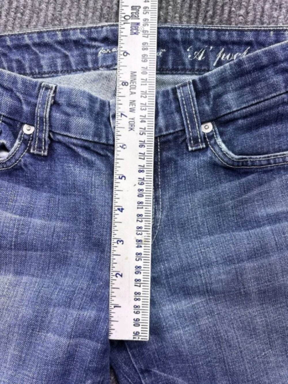 7 for all Mankind Y2K flare boot jeans Size 26 - Picture 6 of 11